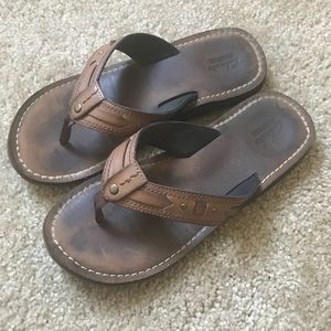 Clark’s brown leather sandal